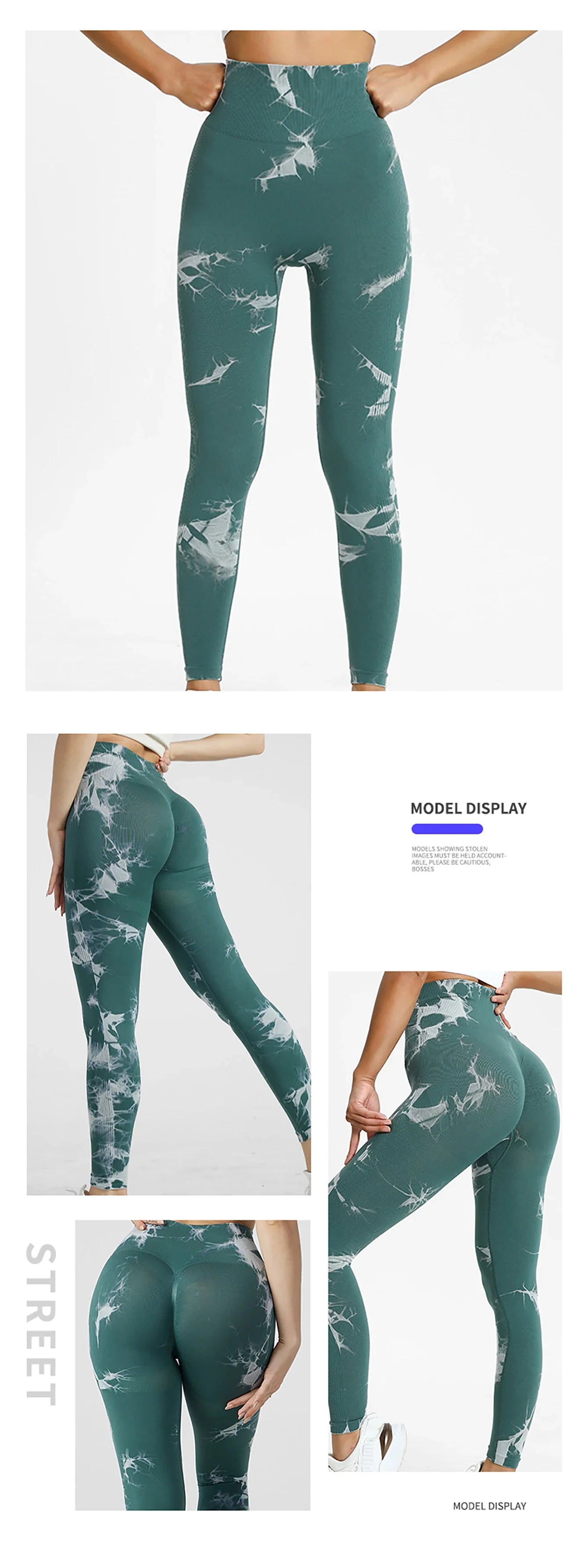 Tie Dye Yoga Pants Sport Leggings Women Seamless High Waist Push Up Woman Tights Fitness Workout Leggins Gym Clothing 2024 New