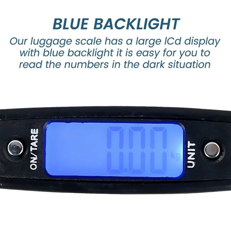 50kg/10g Digital Luggage Scale Electronic Portable Suitcase Travel Weighs With Backlight Electronic Travel Hanging Scales