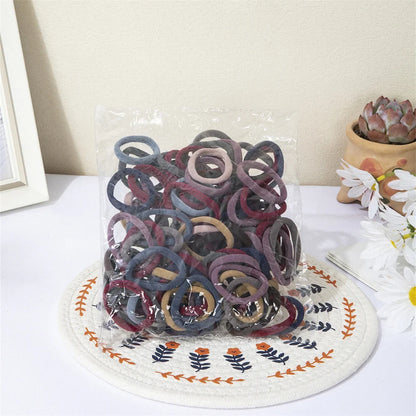 50/100pcs Black Hair Bands for Women Girls Hairband High Elastic Rubber Band Hair Ties Ponytail Holder Scrunchies Accessorie