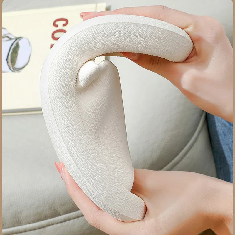 Men's Summer Slippers EVA Indoor Bathroom Thick Sole Diamond Check Massage Sensation Beach Non-slip Ladies Comfort Flat Shoes