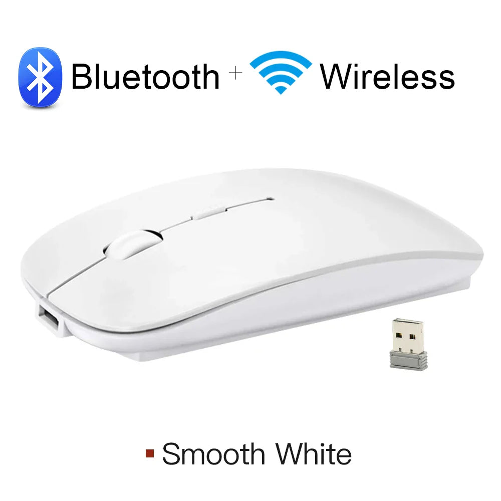 Rechargeable Wireless Mouse Bluetooth Mouse Computer  Ergonomic Mini Usb Mause 2.4Ghz Silent Macbook Optical Mice For Laptop Pc