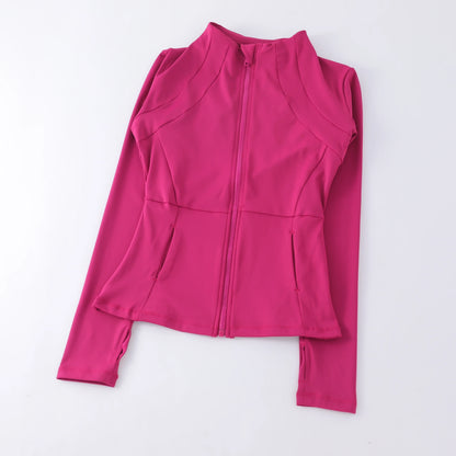 Sports Coat Women's Shirt Yoga Slim Long Sleeve Fast Running Thin Pilates Fitness Suit Top Clothing
