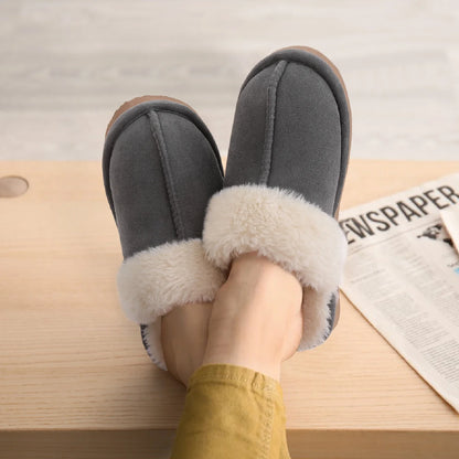 Comwarm Fluffy Winter Slippers For Women Furry Fuzzy Home Shoes Faux Fur House Plush Slippers Indoor Warm Comfy Mute Flats Slide