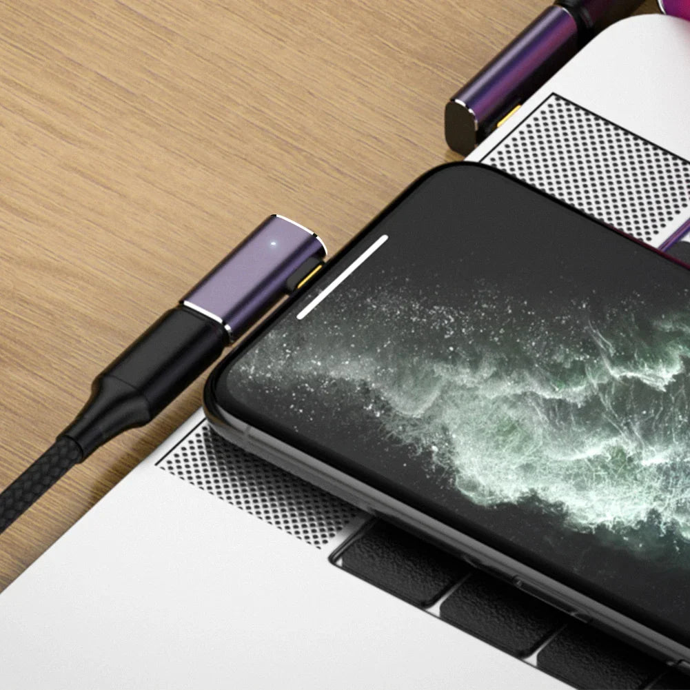 NNBILI 5A Type-C OTG Adapter 240W Fast Charging Data Converter USB4.0 40Gbps Support 8K 60Hz USB C 90/180 Degree Elbow Adapter