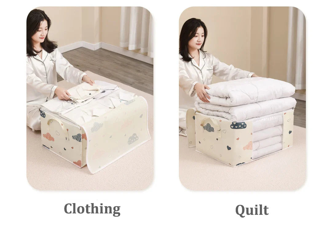 Big Capacity Storage Bag 4/2/1PCS Quilt Clothes Moisture Dust Proof Proof Organizer Duvet Blanket Sorting Bags Luggage Bag