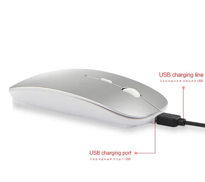 Bluetooth Mouse for APPle MacBook Air Pro Retina 11 12 13 15 16 mac book Laptop Wireless Mouse Rechargeable Mute Gaming Mouse