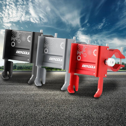 Handlebar Mobilephone Support Aluminium Alloy Bike Phone Support Bracket 360 Degree Rotation Shockproof Cycling Accessories