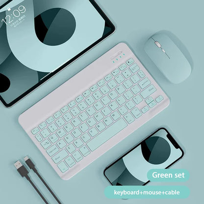 10 inch Magnetic Tablet Keyboard for iPad 2024 10.9 11 10.2 Bluetooth Rechargeable Keyboards for Xiaomi 6 Huawei Matepad 11.5