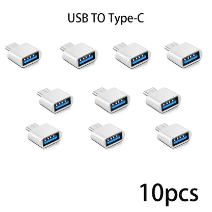Mini Type C to USB Adapter 3.0 USB-C  Male OTG A Female Data Connector For MacBook Pro iPad Mini 6/Pro MacBook Air Type C Device