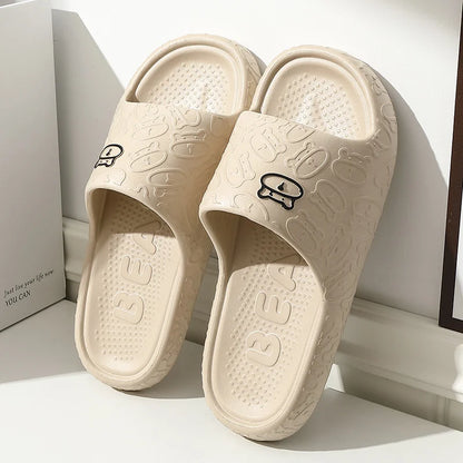 Summer Men Slippers Home Soft Sole Somfortable Good Resilience Bathroom Non-slip Beach Casual Women Colorful Silders Houseshoes