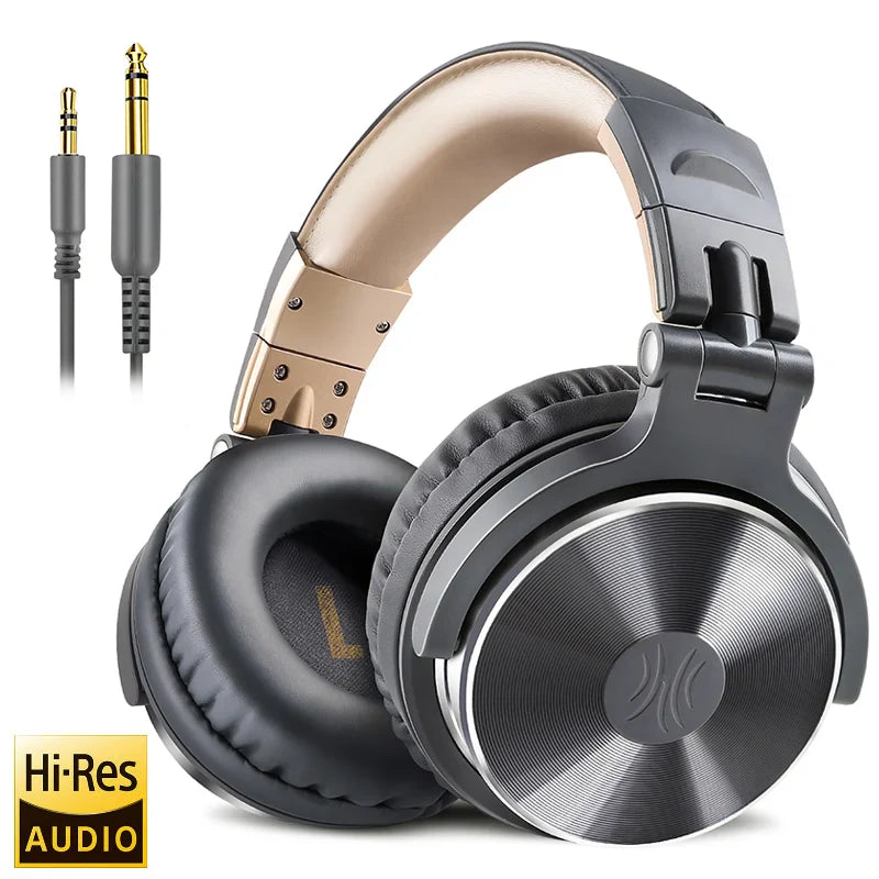 Oneodio Wired Professional Studio Pro DJ Headphones With Microphone Over Ear HiFi Monitor Music Headset Earphone For Phone PC