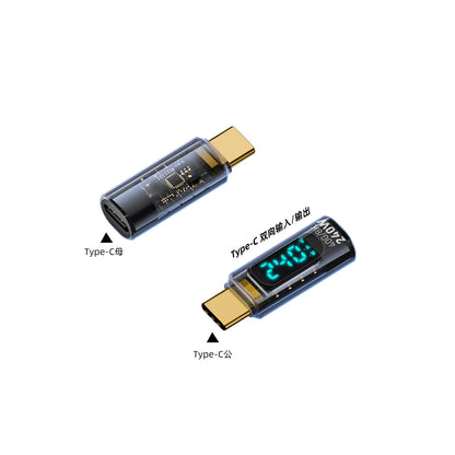 Transparent LED Display PD240W USB4.0 40Gbps Type C to C OTG Adapter 8K@60Hz 5A Fast Charging Cable for iPhone 15 14 MacBook Pro