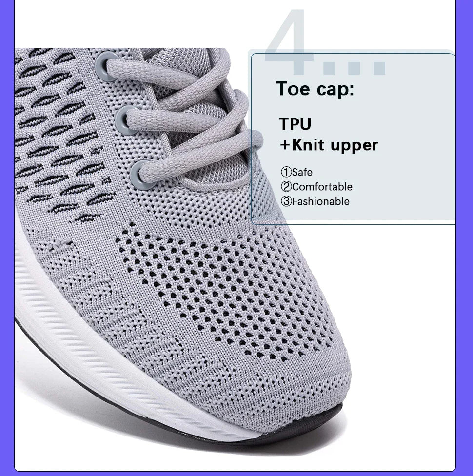 Baasploa Lightweight Running Shoes For Men 2022 Men's Designer Mesh Casual Sneakers Lace-Up Male Outdoor Sports Tennis Shoe