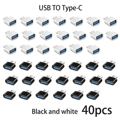 Mini Type C to USB Adapter 3.0 USB-C  Male OTG A Female Data Connector For MacBook Pro iPad Mini 6/Pro MacBook Air Type C Device