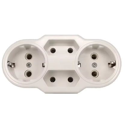 European Type Conversion Plug 1 TO 4 Way EU Germany Standard Power Adapter Socket 16A Travel charging adapter