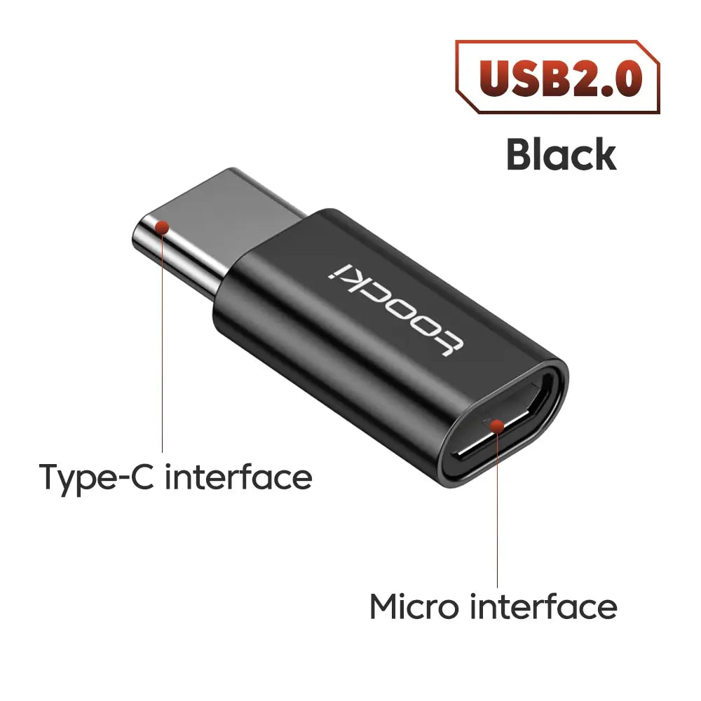 Toocki OTG USB 3.0 To Type C Adapter Micro To Type C Male To USB 2.0 Female Converter for Macbook Xiaomi Samsung OTG Connector