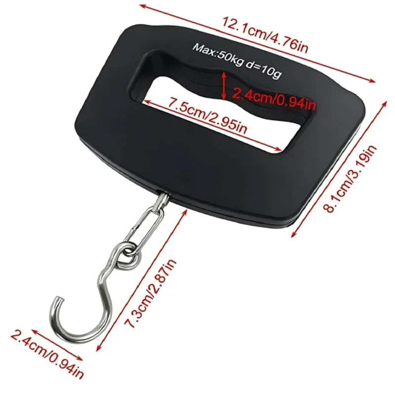 50kg/10g Digital Luggage Scale Electronic Portable Suitcase Travel Weighs With Backlight Electronic Travel Hanging Scales