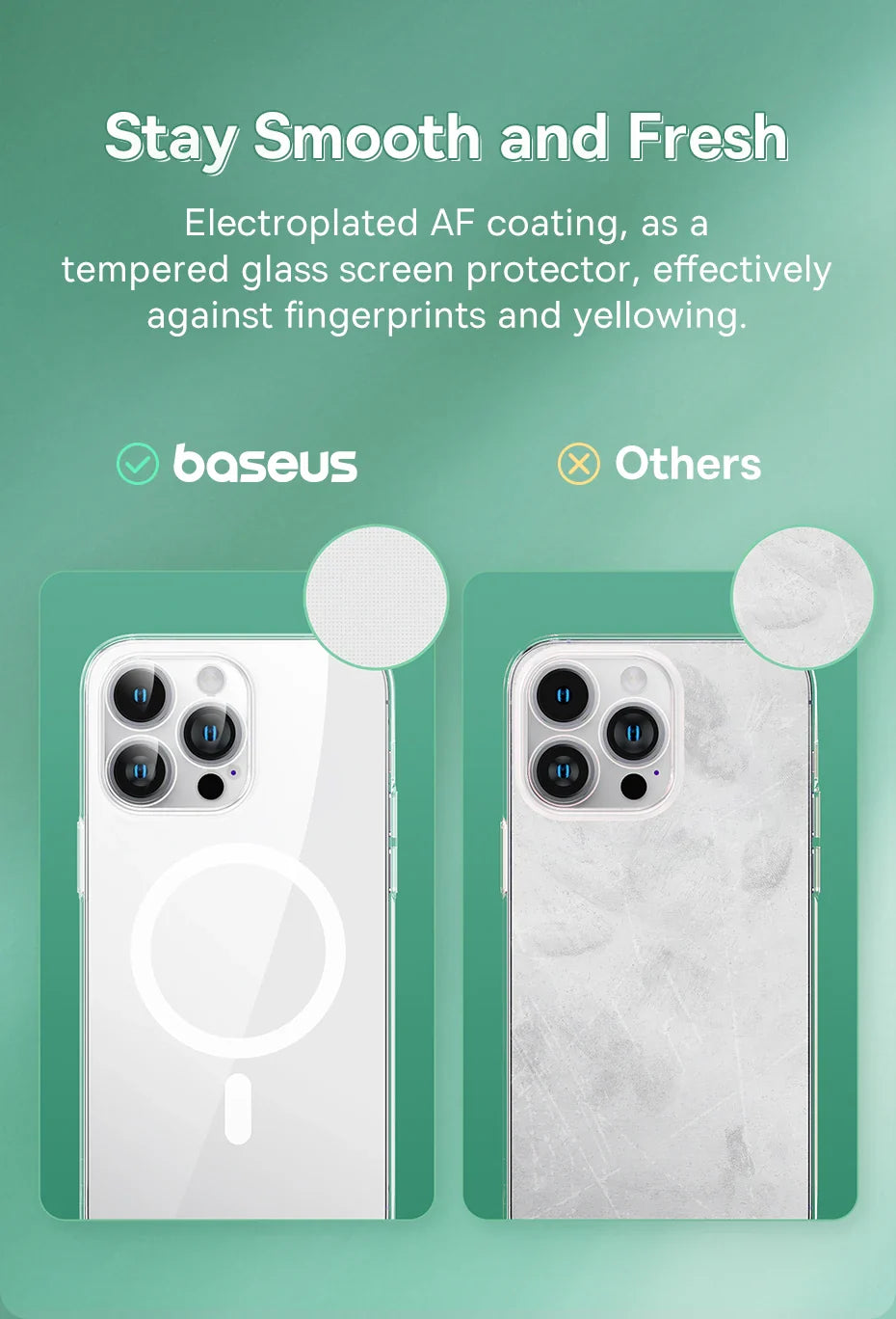 Baseus Magnetic Phone Case for iPhone 15 14 13 12 11 Pro Max Wireless Charging Cover For iPhone 15 14 Pro Max Magnet Clear Case