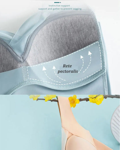 5PCS/Set Women Sexy Bras Full Cup Sports Top Soft Seamless Brassiere Lace Sexy Lingerie V Neck Intimates Underwear Plus Size Bra