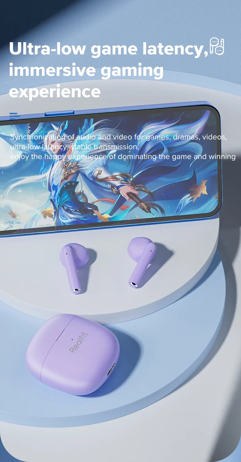 Realfit F1 Bluetooth Earphone Excellent HIFI Quality TWS Wireless Earbuds Wholesale for realme xiaomi