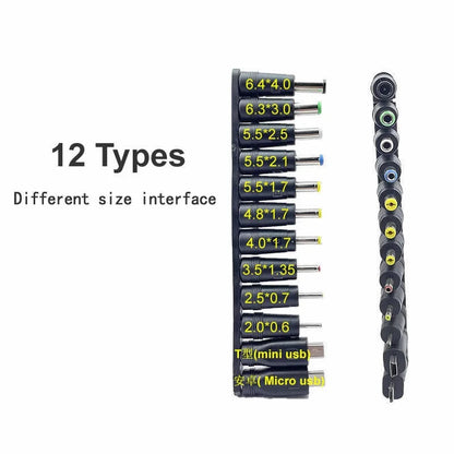 12 in 1 USB 5V to DC Power Cable Universal USB to DC Jack Charging Cable Power Cord Plug Connector Adapter 5.5 x 2.5mm Plug