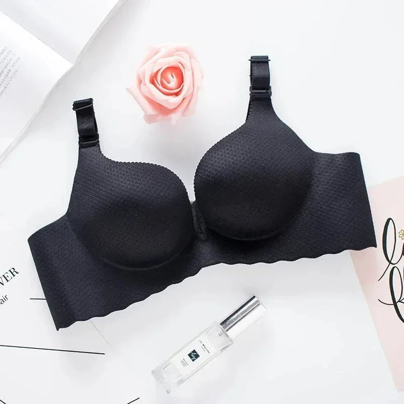 2025 New Extreme Push Up Bra 8cm Pads Small Bust Double Cup Padding Wireless Adjustable Plunge Bra Seamless Lift & Natural Shape
