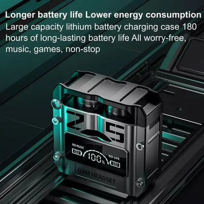 NEW M25 TWS Wireless Bluetooth-compatible 5.2 Headset Digital Reduction Earphone Noise Display Gaming Binaural for xiaomi iphone