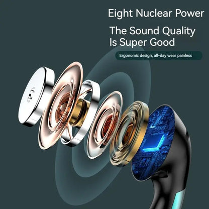 Wired Earphone 3.5mm AUX/Type C HiFi Surround Heavy Bass With MIC In-Ear Game Music Headsets For Samsung Huawei Xiaomi iPad PC