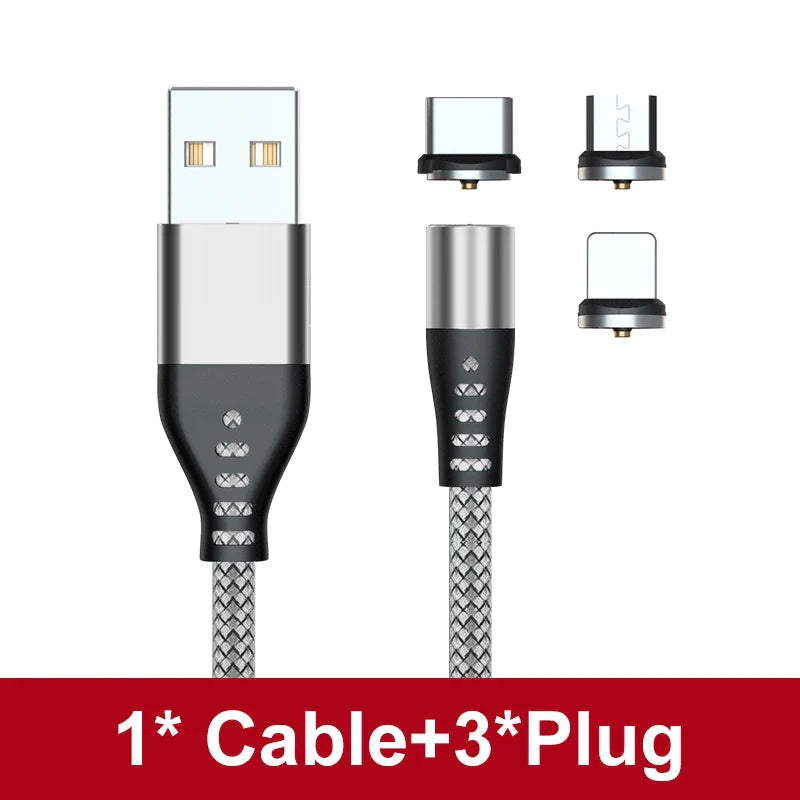 AUFU LED Magnetic USB Charging Cable USB Type C Phone Cable Magnet Phone Charger Micro USB For iPhone 11 12 Pro Max For Xiaomi