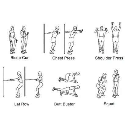 5~120lbs Fitness Resistance Band Boxing Agility Training Workout Gym Equipment Yoga Pilates Accessories Rubber Band Home Gym