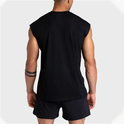 2025 Summer new Gym Vest Men broad shoulder Sleeveless Sports Tank Top quick-dry mesh Fitness T-shirt Running Tank Top men tops