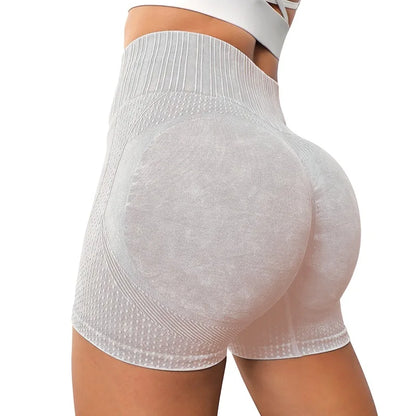 Seamless Knitted Buttock Sports New Shorts Running Yoga Fitness Pants Tight Quick Dry Training Yoga Shorts Women