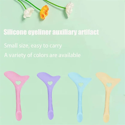 Wholesale  Multi-functional Eyeliner Stencil Wing Tips Silicone Eyeliner Aid Drawing Lipstick Wearing Aid Reusable Makeup Tools