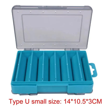 SHIQIAN Fishing Accessories Box U Size Wooden Shrimp Box Bait Box Storage Box VIB Minobo Climb Transparent
