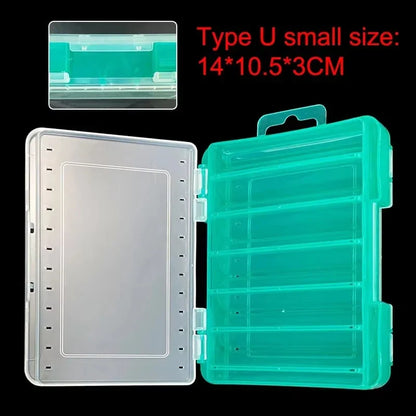 SHIQIAN Fishing Accessories Box U Size Wooden Shrimp Box Bait Box Storage Box VIB Minobo Climb Transparent
