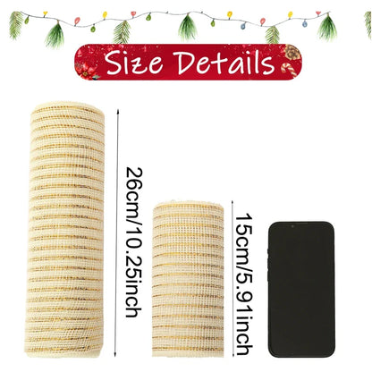 Christmas Crystal Gauze Ribbons 2024 Christmas Tree Decorations for Home Door Wreaths Navidad Noel Gifts Happy New Year 2025