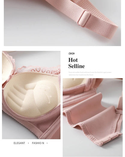 8cm Thickened Non-empty Cup Underwear Small Chest Gather Anti-sagging Hand-cup Bra Adjustable Bra Women