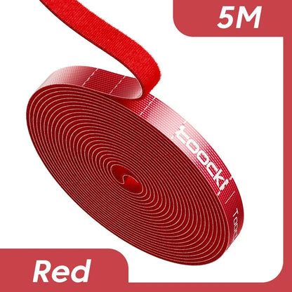Toocki 5m Organizer Cable Management Tearable Organizador Cables 10mm Width Winder Ties Phone Accessories Wire Cord Organizer