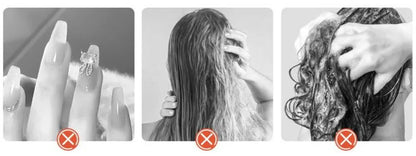 Silicone Shampoo Brush Scalp Massage Brush Head Washing Comb Long Handle Hair Massager Bath Brush Body Scrubber Hair Accessories