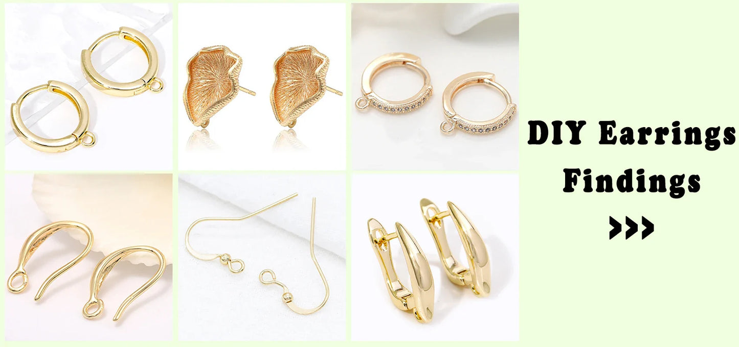 18K Gold Plated Brass Spacer Beads For Jewelry Making Materials,Separators For Beads, Striped Cut Flower Beads For Needlework