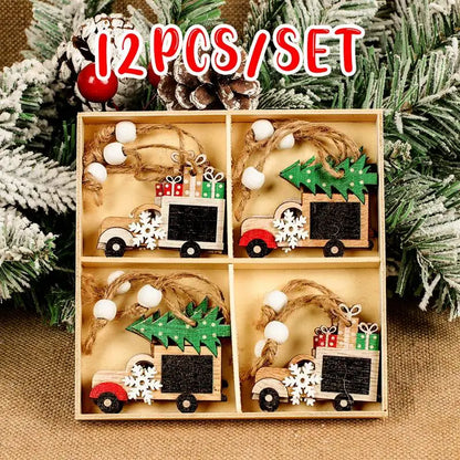 Christmas Gnomes Wooden Pendants Merry Christmas Decorations For Home 2024 Xmas Tree Christmas Ornaments Navidad New Year Gift