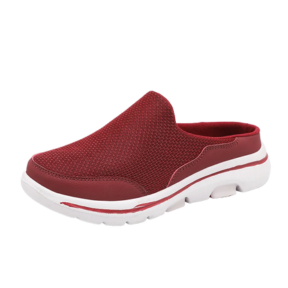 2024 Summer new breathable mesh shoes outdoor non-slip walking shoes comfortable sandals men half slippers casual loafers 35-48