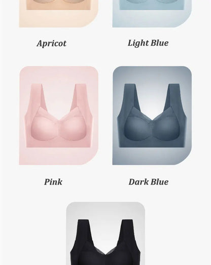 5PCS/Set Women Sexy Bras Full Cup Sports Top Soft Seamless Brassiere Lace Sexy Lingerie V Neck Intimates Underwear Plus Size Bra