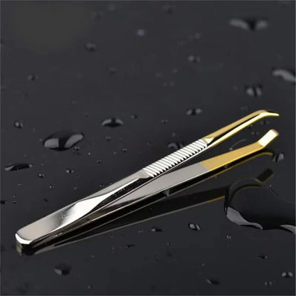 1PCS High Quality Make Up Tools Pliers Eyebrow Tweezer Stainless Steel Slant Tip Eyes Tweezer Clip For Face Hair Removal