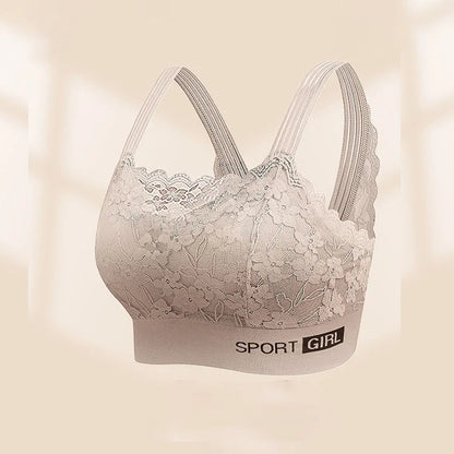 Sexy Lace Seamless Large Size Women's Bra Comfortable Breathable Sports Beauty Back Vest Sleep Gathered Wrapped Chest Tube Top