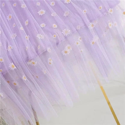 Skirts Women Tender Sweet Korean Style Printed Lady Mesh Ins Classy All-match College Elegant Popular Lovely Girls Stylish Charm