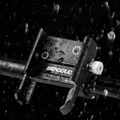 Handlebar Mobilephone Support Aluminium Alloy Bike Phone Support Bracket 360 Degree Rotation Shockproof Cycling Accessories