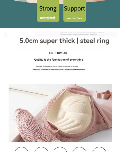 8cm Thickened Non-empty Cup Underwear Small Chest Gather Anti-sagging Hand-cup Bra Adjustable Bra Women