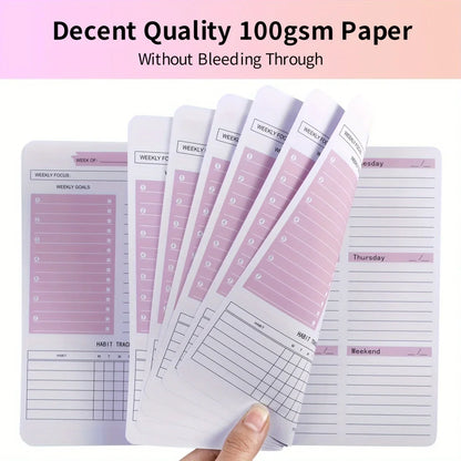 2025 Tree Pattern Spiral Bound Weekly Planner & Notebook & Schedule Organizer, Stationery For Office & School & Study, Plan Book