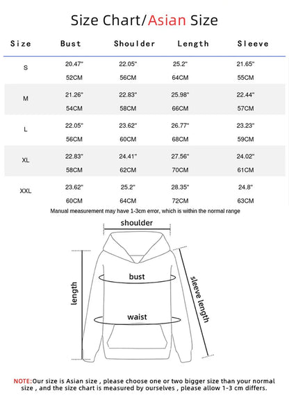 Hip Hop Street Casual Printed Female Hoodies Fashion Hoodie Oversize Loose New Sweatshirts Autumn Warm Fleece Clothing